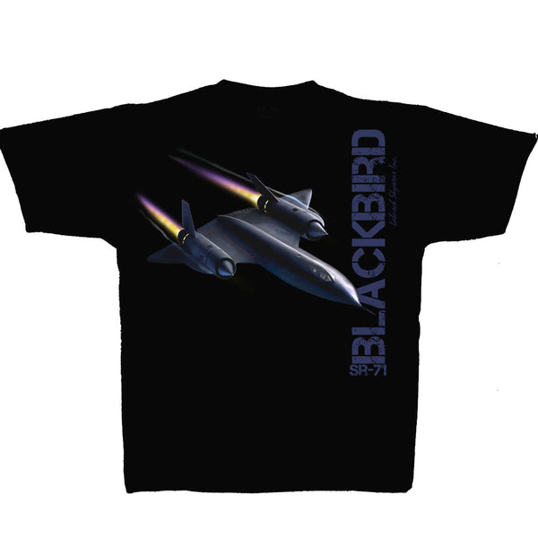 SR-71 Blackbird Adult T-shirt Black
