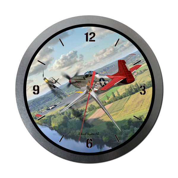 Tuskegee Airmen Red Tails Wall Clock