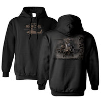 AH-64 Apache Adult Pull Over Hoodie black