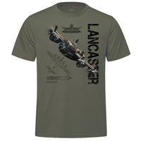 Avro Lancaster Vintage Adult T-shirt - military green