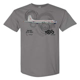 RCAF 100 Legacy CP-107 Argus Adult T-shirt - silver
