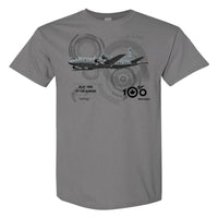 RCAF 100 Legacy CP-140 Aurora Adult T-shirt - silver