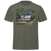 Beaver Adult T-shirt - military green