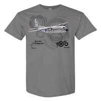 RCAF 100 Legacy C-130 Hercules Adult T-shirt - silver