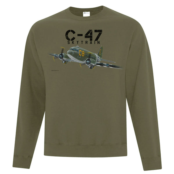 C-47 Adult Crew Neck Sweatshirt