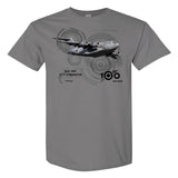 RCAF 100 Legacy CC-17 Globemaster Adult T-shirt - silver