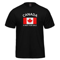 Canada is not for sale adult T - black