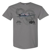 RCAF 100 Legacy CF-100 Canuck Adult T-shirt - silver