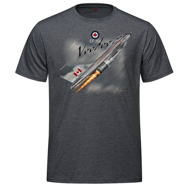 CF-101 Voodoo Adult T-shirt - charcoal heather