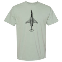 CF-101 Voodoo Vintage Vertical Garment Dyed Adult T-shirt - bay