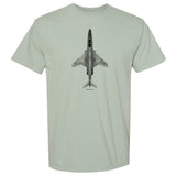 CF-101 Voodoo Vintage Vertical Garment Dyed Adult T-shirt - bay