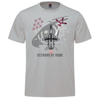 Canadian Forces CF-18 Demo Jet Adult T-shirt - silver