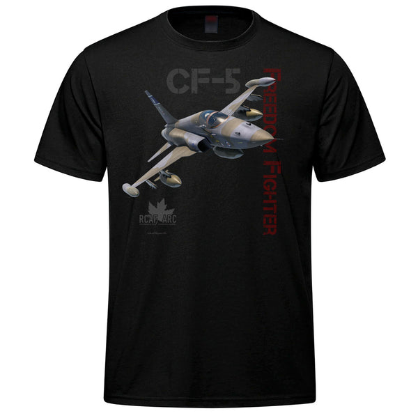 CF-5 Freedom Fighter Adult T-shirt - black
