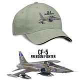 CF-5 Freedom Fighter Adult Printed Hat - taupe