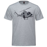 CH-146 Griffon Sketch Adult T-shirt - athletic heather