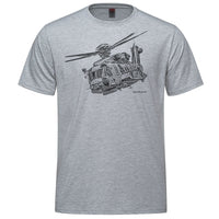 CH-148 Cyclone Sketch Adult T-shirt - athletic heather