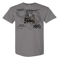 RCAF 100 Legacy CH-147 Chinook Adult T-shirt - silver