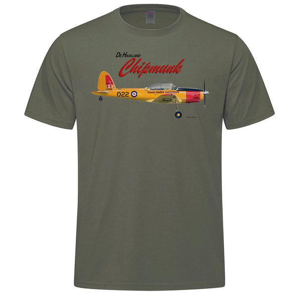 DHC-1 Chipmunk Adult T-shirt - military green