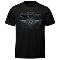 F-117 Nighthawk Flight Adult T-shirt - black