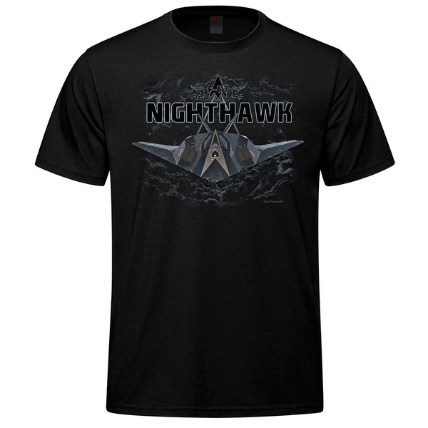 F-117 Nighthawk Flight Adult T-shirt - black