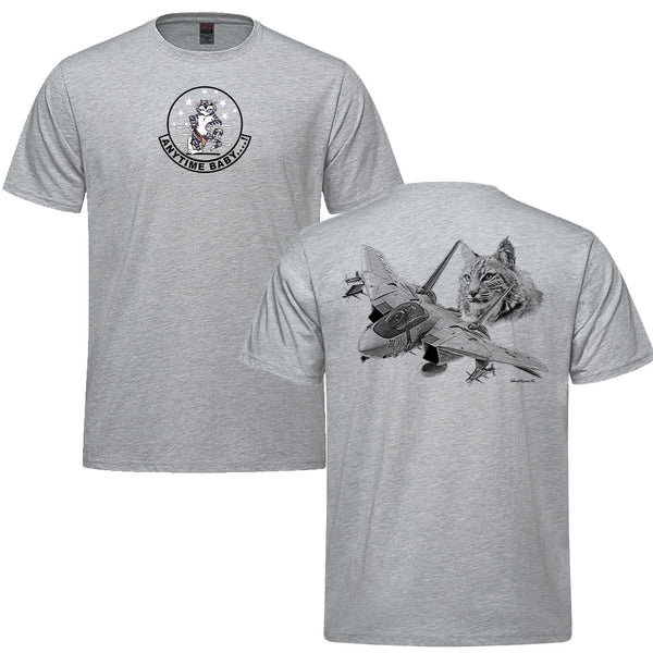 F-14 Tomcat Anytime Baby... Adult T-shirt - athletic heather