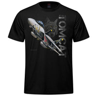 F-14 Tomcat Adult T-shirt - black