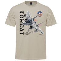 F-14 Tomcat Vintage Adult T-shirt - sand