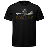 F-14 Tomcat Profile Adult T-shirt - black