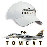 F-14 Tomcat Profile Printed Hat - stone