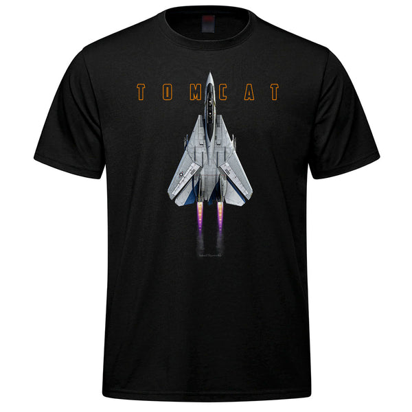 F-14 Tomcat Pure Vertical Adult T-shirt - black