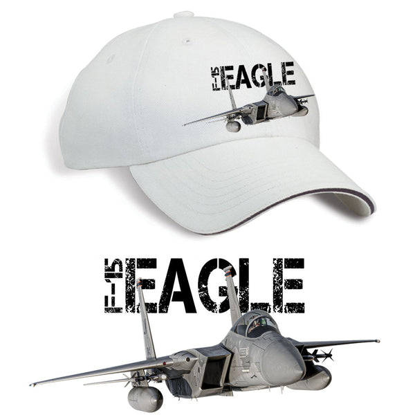 F-15 Eagle Printed Hat - stone
