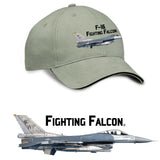 F-16 Fighting Falcon Printed Hat - taupe