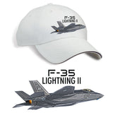 F-35 Lightning II Printed Hat - stone