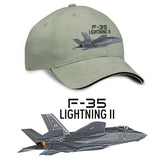 F-35 Lightning II Printed Hat - taupe