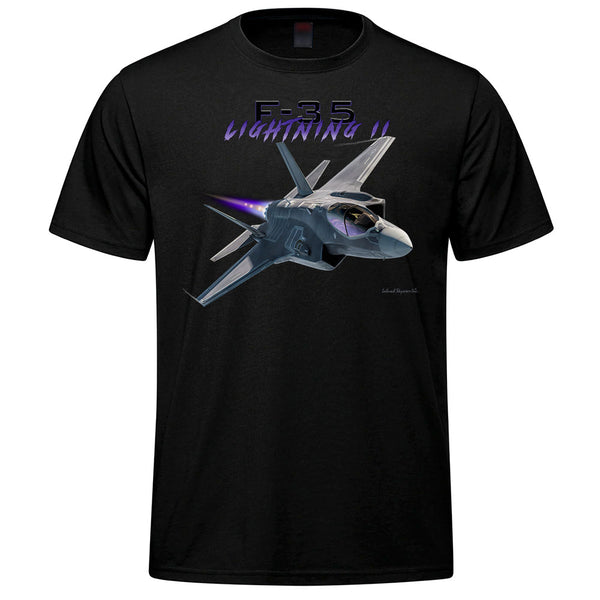 F-35 Lightning II Adult T-shirt - black