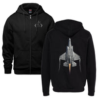 F-35 Lightning II Pure Vertical Full Zip Adult Hoodie