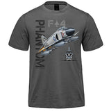 F-4 Phantom Adult T-shirt - charcoal