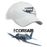 F4U Corsair Printed Hat - stone