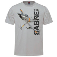F-86 Sabre Adult T-shirt - silver
