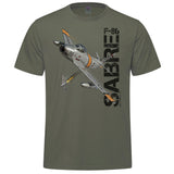 F-86 Sabre Adult T-shirt - military green