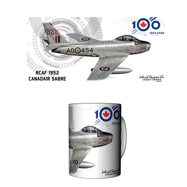 RCAF 100 Legacy F-86 MK.IV Canadair Sabre Ceramic Mug