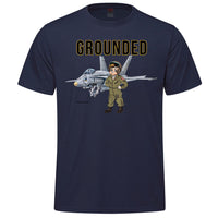 F-18 Grounded Youth T-shirt - navy