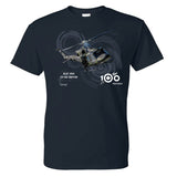RCAF 100 Legacy CH-146 Griffon Adult T-shirt - navy