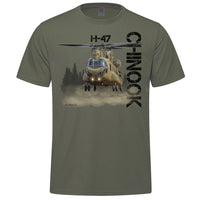 H-47 Chinook Adult T-shirt - military green