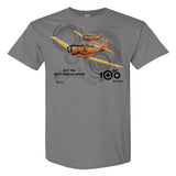 RCAF 100 Legacy Harvard Adult T-shirt - silver