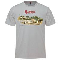 Hawker Hurricane Vintage Adult T-shirt - silver