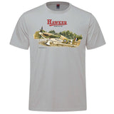 Hawker Hurricane Vintage Adult T-shirt - silver