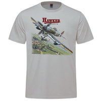 Hawker Typhoon Vintage Adult T-shirt - silver