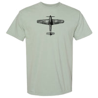 Hawker Typhoon Vintage Vertical Garment Dyed Adult T-shirt - bay
