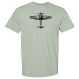 Hawker Typhoon Vintage Vertical Garment Dyed Adult T-shirt - bay